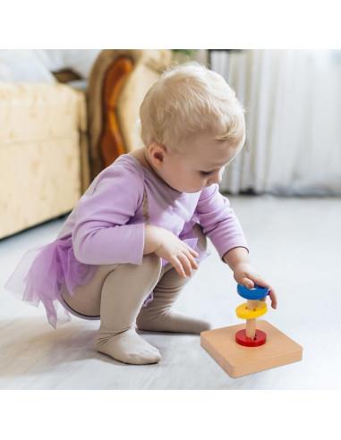 Juguete de Madera Adena Montessori para Clasificar y Girar