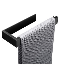 Soporte de Toalla Autoadhesivo Hallyware Acero Inoxidable Negro Mate