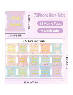 Etiquetas de Índice para Biblia Mifuner - 66 Pestañas Laminadas 2