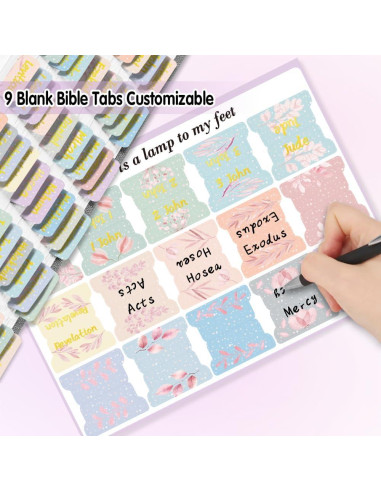 Etiquetas de Índice para Biblia Mifuner - 66 Pestañas Laminadas