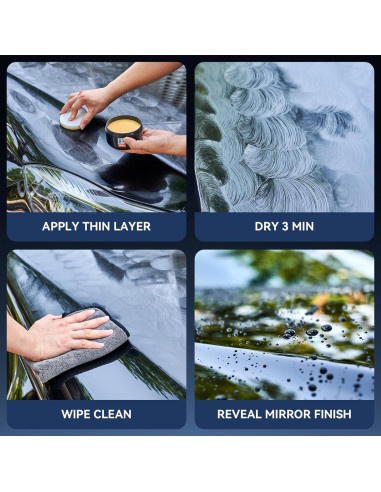 Cera de Carnauba WEICA 200g con Cerámica y Aplicador