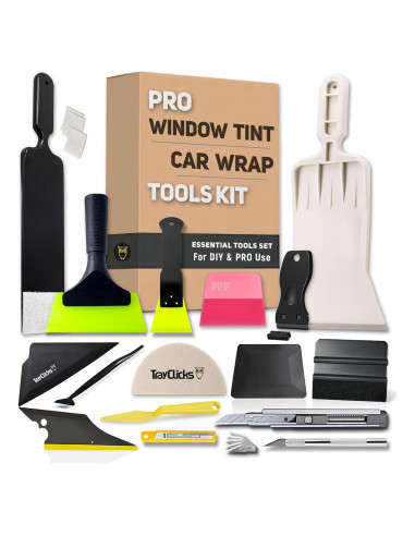 Kit de herramientas de tintado de ventanas TRAYCLICKS profesional