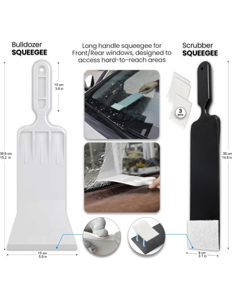 Kit de herramientas de tintado de ventanas TRAYCLICKS profesional