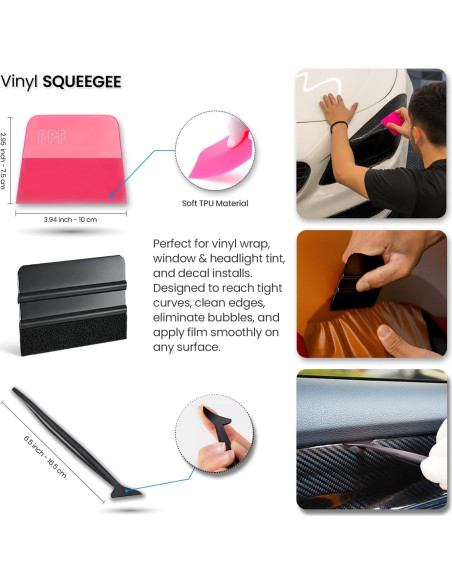 Kit de herramientas de tintado de ventanas TRAYCLICKS profesional