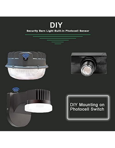 Sensor de Fotocélula de Luz CHISWEAR JL-103A, 120V, Auto Encendido