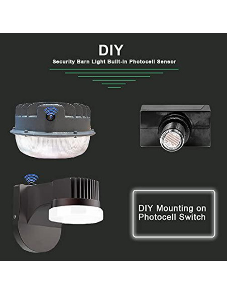 Sensor de Fotocélula de Luz CHISWEAR JL-103A, 120V, Auto Encendido