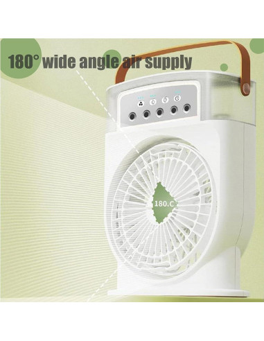 Ventilador Portátil Aqua Freeze 4-En-1 con Enfriamiento por Hielo