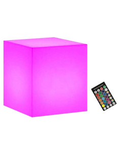 Luz LED Cubo 12.7cm RKDTX con Control Remoto, 16 Colores