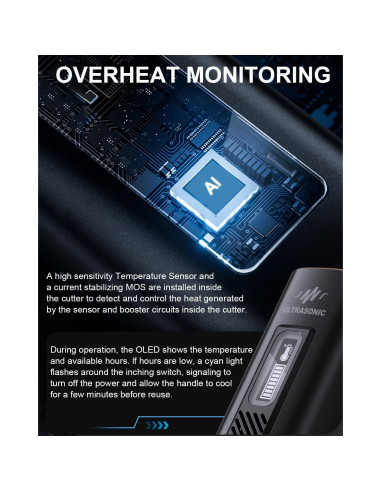 Cuchillo Cortador Ultrasónico Gareschten JM-Y10 Pro 40kHz