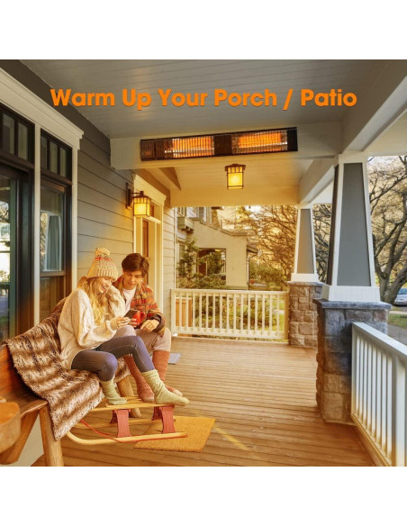 Calentador de Patio Infrarrojo ThermoMate EIH3000B 3000W