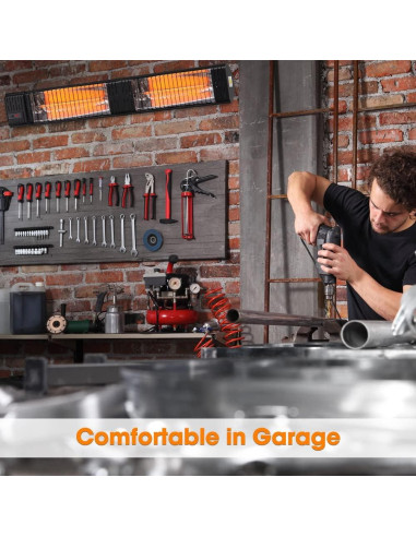 Calentador de Patio Infrarrojo ThermoMate EIH3000B 3000W