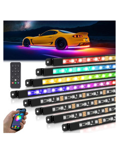 Luces de Acento Neon RGB+IC MICTUNING 8 Piezas 12V