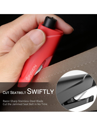 Martillo de Seguridad SINSEN 3 en 1 - Cortador y Rompedor