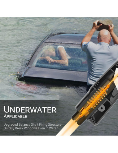 Martillo de Seguridad SINSEN 3 en 1 - Cortador y Rompedor