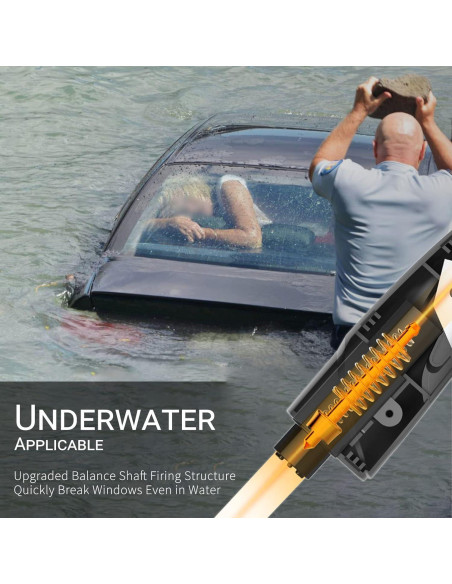 Martillo de Seguridad SINSEN 3 en 1 - Cortador y Rompedor