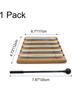 Campana de Meditación Luomorgo 5 Tonos con Mazo 17cm 2