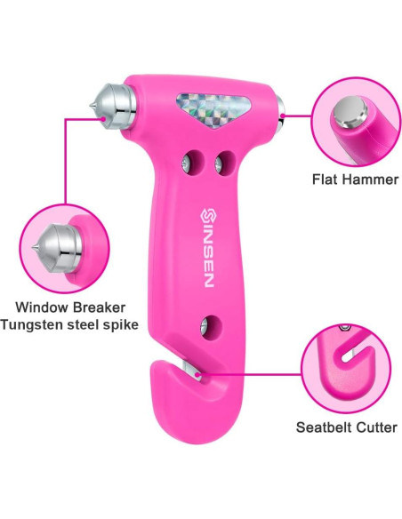 Martillo de Seguridad SINSEN 3 en 1 - Cortador y Rompedor