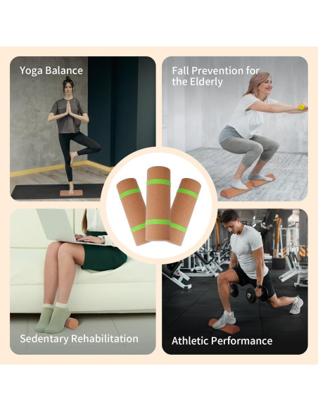 Tabla de Equilibrio de Corcho Craftspire para Estabilidad Tabla de Equilibrio de Corcho Craftspire para Estabilidad