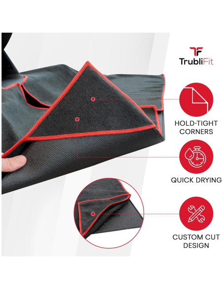 Toalla de Sudor TrubliFit para Bicicleta Peloton 201x98cm