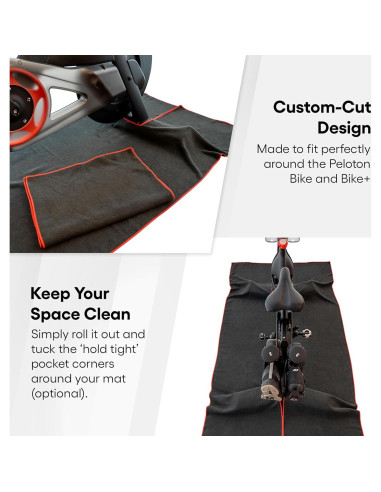 Toalla de Sudor TrubliFit para Bicicleta Peloton 201x98cm