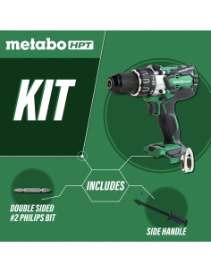 Taladro Inalámbrico Metabo HPT 18V Sin Escobillas 1.59 kg 2