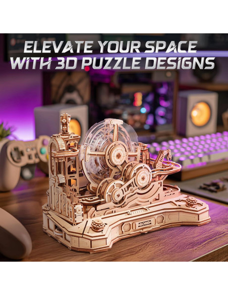 Rompecabezas 3D ROKR Máquina de Pinball DIY - Juguete de Madera Rompecabezas 3D ROKR Máquina de Pinball DIY - Juguete de Madera