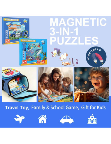 Rompecabezas Magnéticos para Niños 3-5 Años - HouzeFun