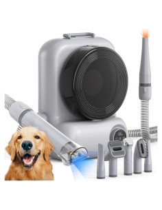 Aspiradora y Secadora para Perros KungFuPet 3 en 1 15000Pa