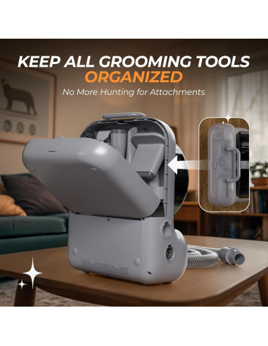 Aspiradora y Secadora para Perros KungFuPet 3 en 1 15000Pa