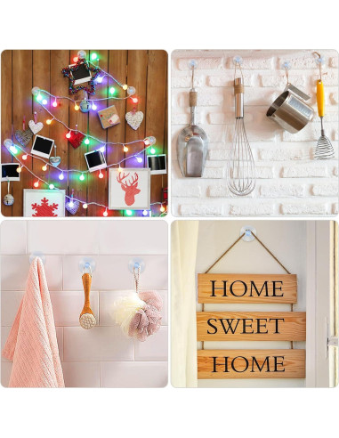 Ventosas Transparentes HJZHII 20mm 50 Pcs Reutilizables