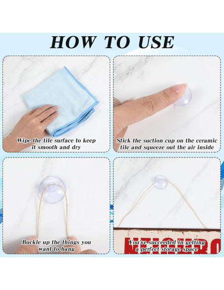 Ventosas Transparentes HJZHII 20mm 50 Pcs Reutilizables