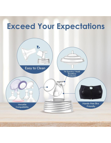 Flange de 13 mm Maymom para bomba Spectra S1/S2 - Doble extracción