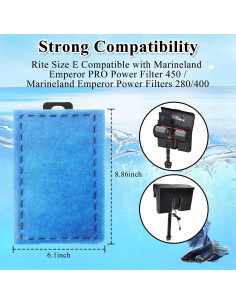 Paquete de 3 Cartuchos de Filtro E Driamor para Acuario 2