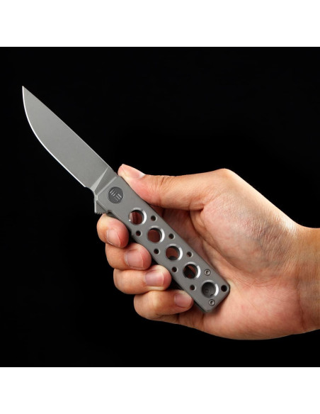 Cuchillo Plegable WeKnife Miscreant 3.0 Titanio 17.4cm Gris