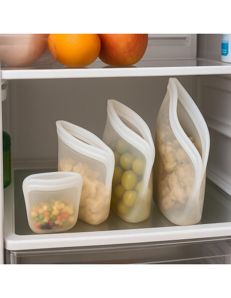 Bolsas de Almacenamiento de Silicona Reutilizables 5 Pzs 200-4000ml Bolsas de Almacenamiento de Silicona Reutilizables 5 Pzs 200-4000ml