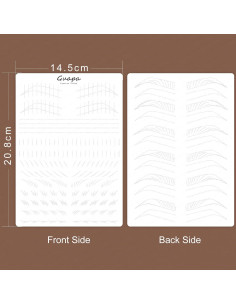 Almohadilla de Práctica de Cejas Guapa - Silicona 3PCS 2