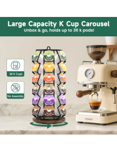 Soporte Organizador de Cápsulas de Café EsLuker.ly Carrousel 36 Unidades 2