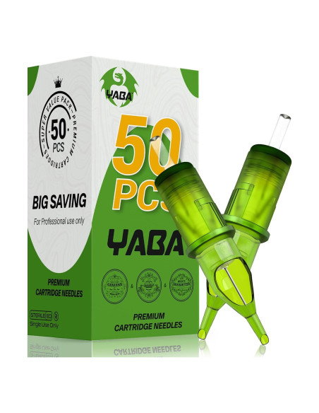 Agujas de Tatuaje Desechables YABA 50pcs Variadas 3RL-11RL