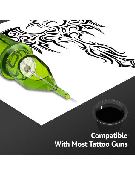 Agujas de Tatuaje Desechables YABA 50pcs Variadas 3RL-11RL