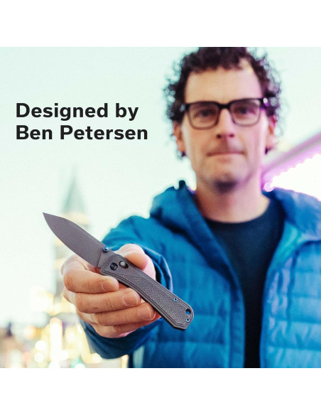 Cuchillo Plegable WeKnife Bougie Banter Titanio 7.39cm Gris