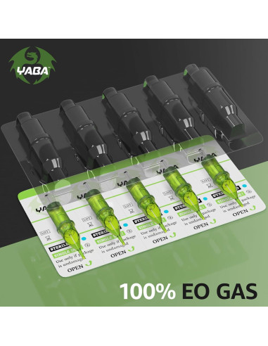 Agujas de Tatuaje Desechables YABA 50pcs Variadas 3RL-11RL