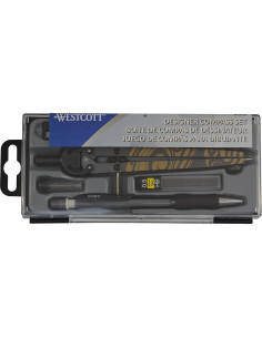 Juego de Compás Westcott DCS-10 con Estuche y Accesorios 2