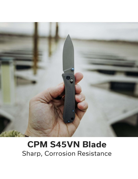 Cuchillo Plegable WeKnife Bougie Banter Titanio 7.39cm Gris