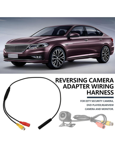 Cable Adaptador de Cámara de Reversa OTOTEC 55.5cm 4-Pin a RCA