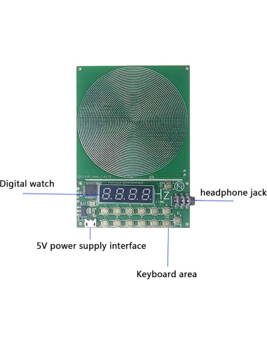 Generador de Frecuencia 7.83Hz VLSQHNCF Ajustable 0.1-100000Hz