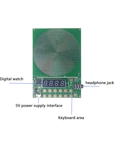 Generador de Frecuencia 7.83Hz VLSQHNCF Ajustable 0.1-100000Hz