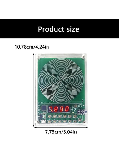 Generador de Frecuencia 7.83Hz VLSQHNCF Ajustable 0.1-100000Hz