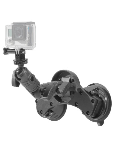 Soporte Doble Ventosa iBOLT para Cámara de Acción 15.24 cm