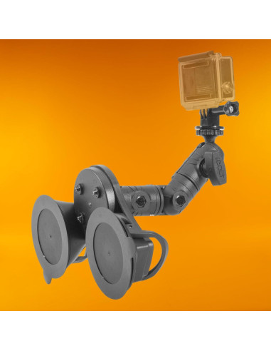 Soporte Doble Ventosa iBOLT para Cámara de Acción 15.24 cm