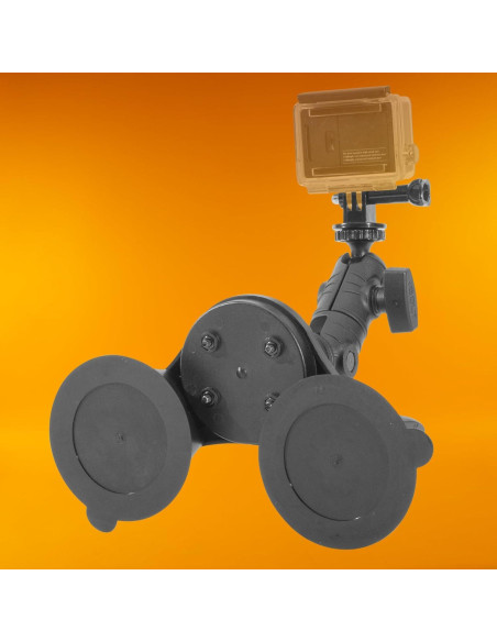 Soporte Doble Ventosa iBOLT para Cámara de Acción 15.24 cm